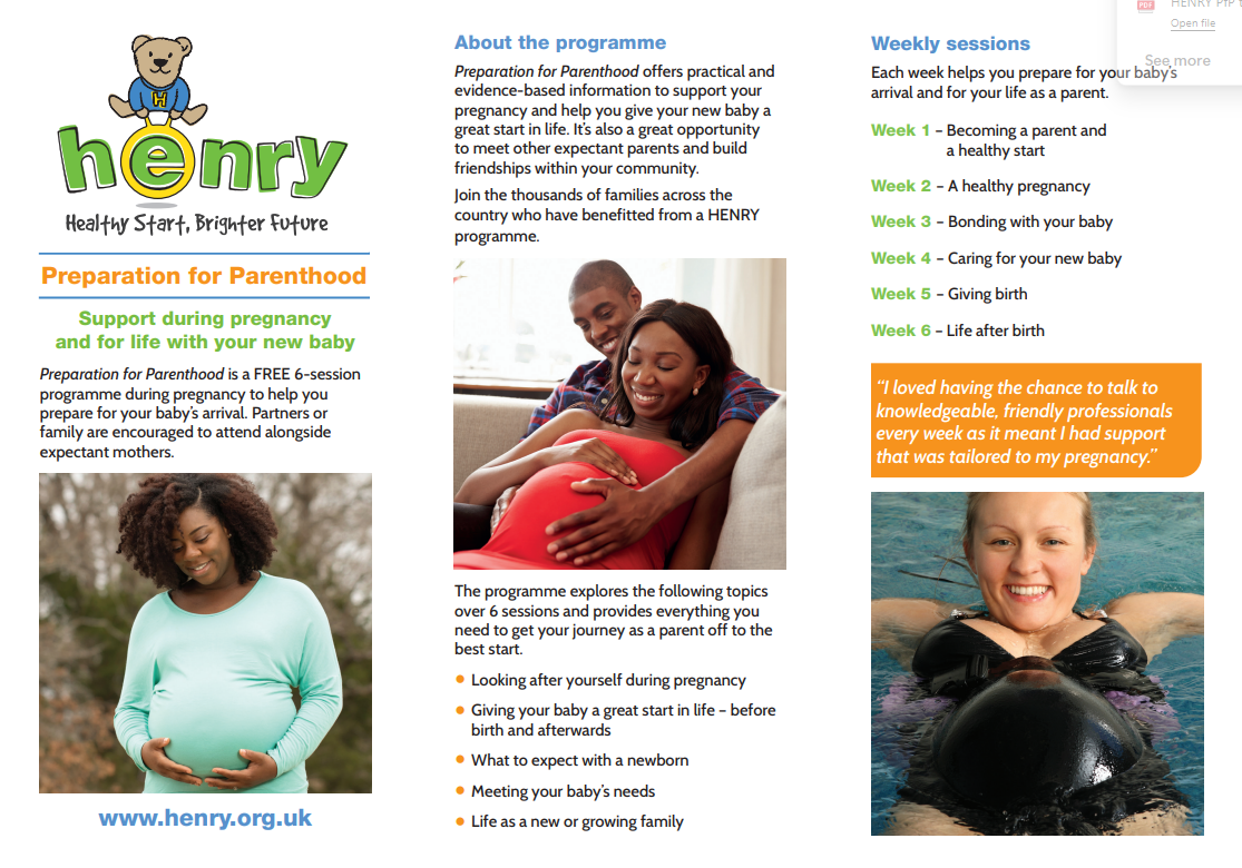 event up to 8 dec 25 Henry - Preparation for Parenthood